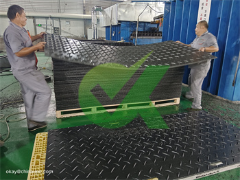 HDPE ground access mats 20mm thick for apron